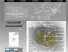 Tablet Screenshot of maxence-sas.com